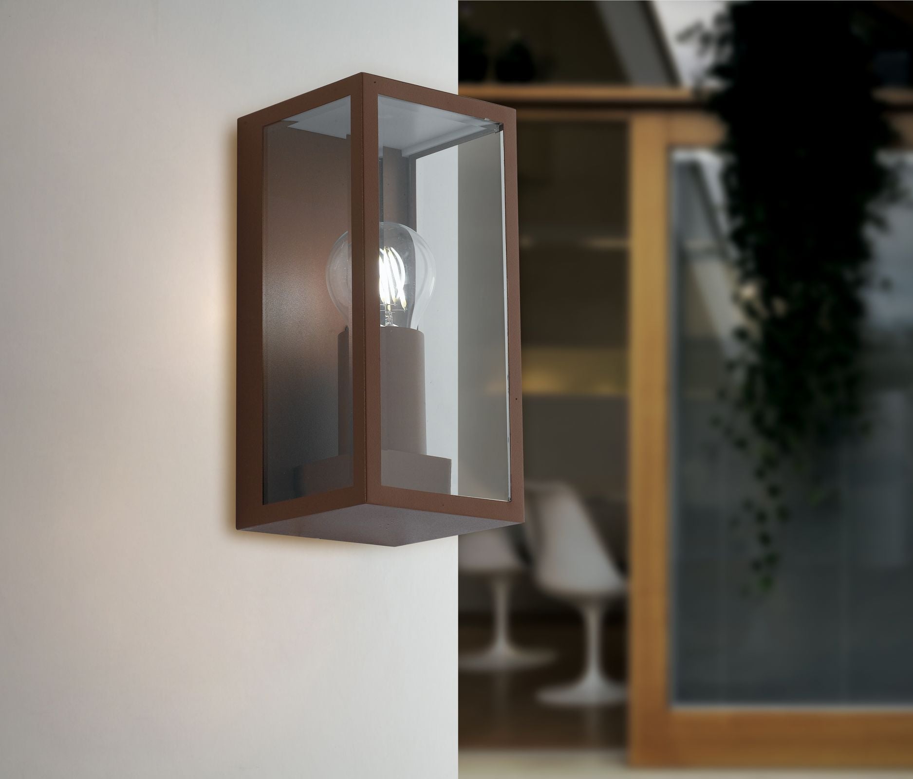 Applique per esterno in metallo bianco , nero , silver o bronzo con diffusore in vetro IP44 1XE27 non inclusa MONDRIAN Applique per esterno in metallo bianco , nero , silver o bronzo con diffusore in vetro IP44 1XE27 non inclusa MONDRIAN
